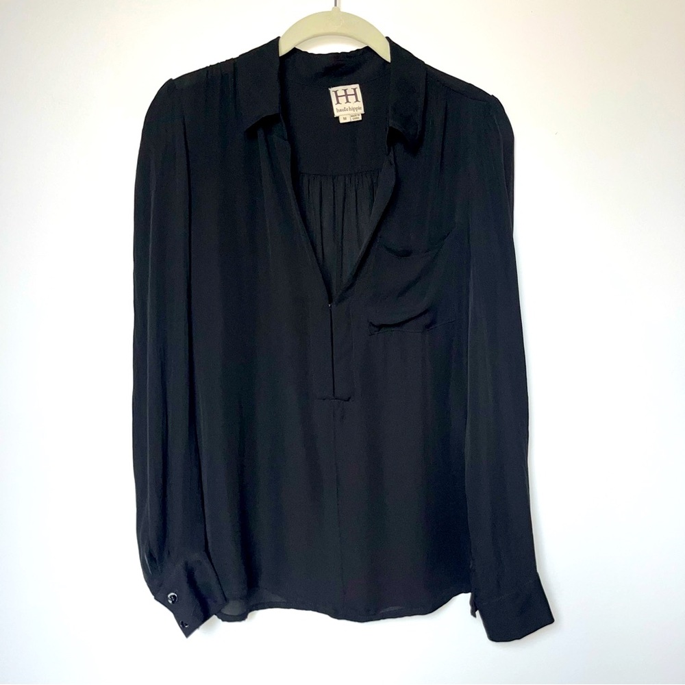 Haute Hippie Black Blouse